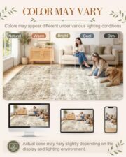Washable Area Rug for Living Room and Bedroom - Image 3