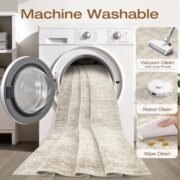 Washable Area Rug 6' x 9' (Rectangular) for Living Room - Image 3