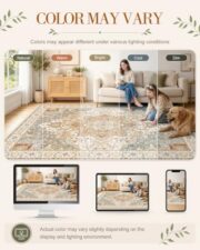 Washable Runner Rug for Hallways and Entryways - Image 3