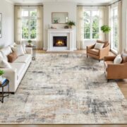 Modern Abstract Area Rug for Living Room and Bedroom - Image 2
