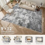 Modern Abstract Area Rug for Living Room and Bedroom - Image 3