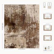 Modern Abstract Area Rug for Living Room and Bedroom - Image 3