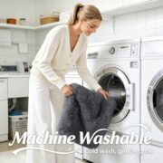 Washable Plush Shag Area Rug for Living Room and Bedroom - Image 3