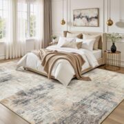Modern Abstract Area Rug for Living Room and Bedroom - Image 3