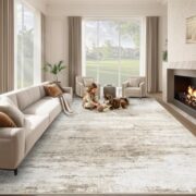 Modern Abstract Area Rug for Living Room and Bedroom - Image 2