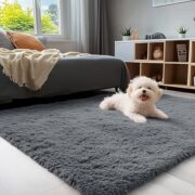Washable Plush Shag Area Rug for Living Room and Bedroom - Image 4