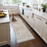 Vintage Runner Rug for Hallways and Entryways