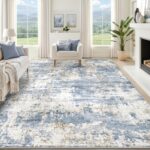 Modern Abstract Area Rug for Living Room and Bedroom