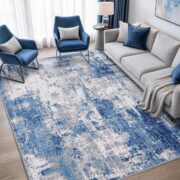 Modern Abstract Area Rug for Living Room and Bedroom