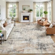 Modern Abstract Area Rug for Living Room and Bedroom