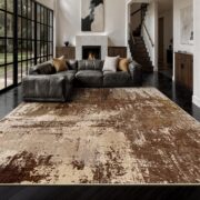 Modern Abstract Area Rug for Living Room and Bedroom